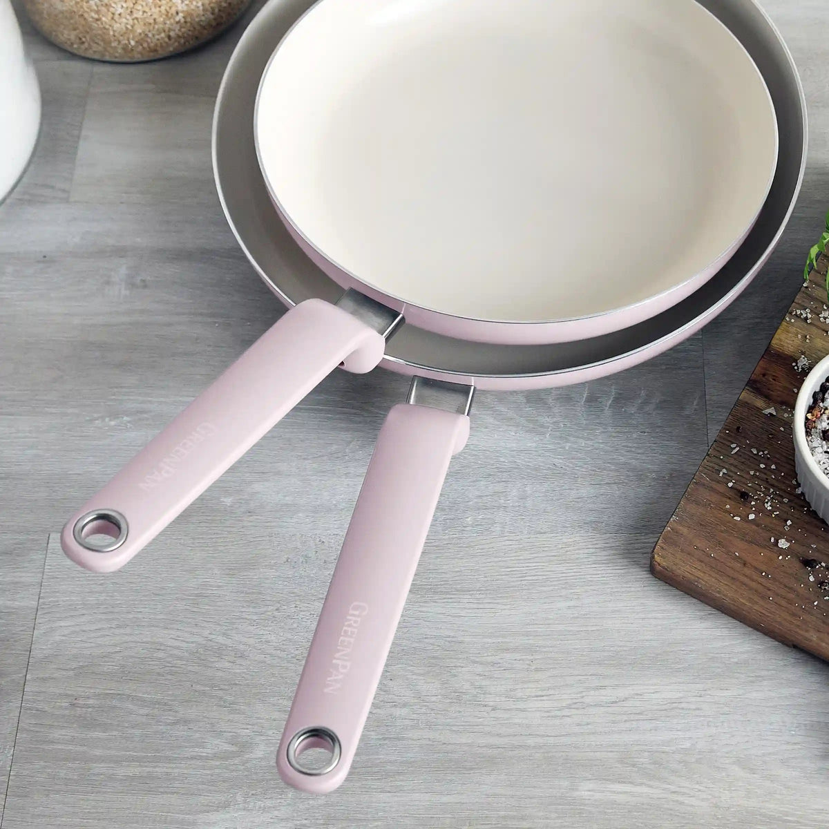 Rio Advanced Ceramic Nonstick 10" & 12" Frypan Set | Pink