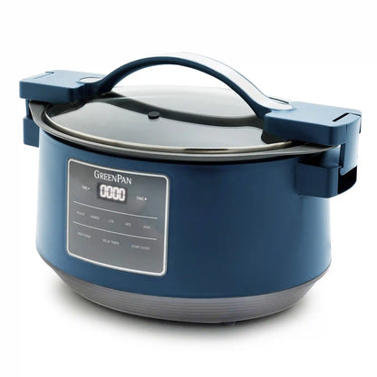 8-Quart Locking Lid Slow Cooker | Oxford Blue
