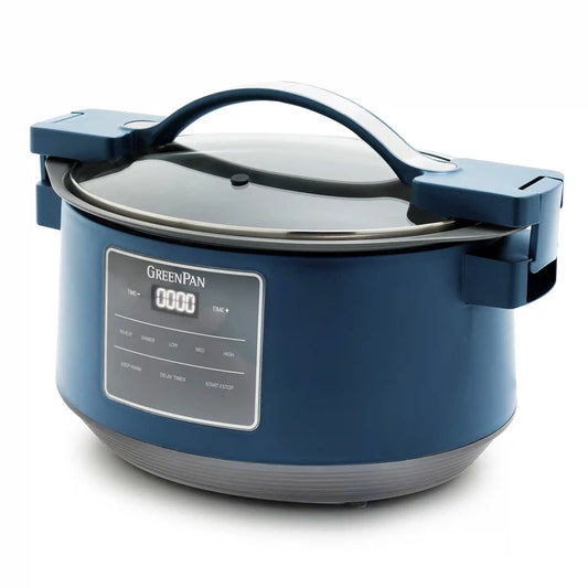 8-Quart Locking Lid Slow Cooker | Oxford Blue
