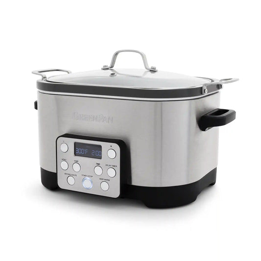 7-in-1 6-Quart Slow Cooker with In-Pot Browning | Stainless Steel