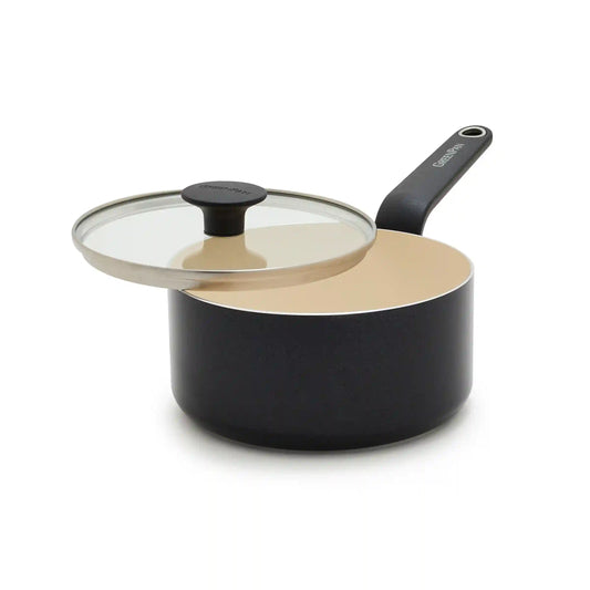 Rio Advanced Ceramic Nonstick 2-Quart Saucepan with Lid | Black