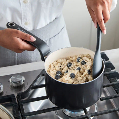 Rio Advanced Ceramic Nonstick 2-Quart Saucepan with Lid | Black