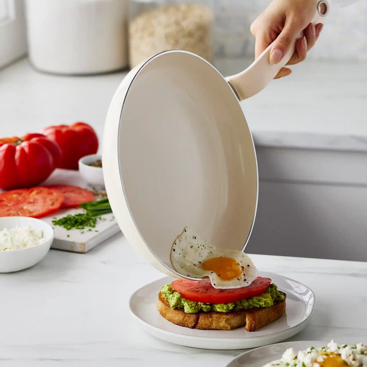 Rio Advanced Ceramic Nonstick 12" Frypan | Cream