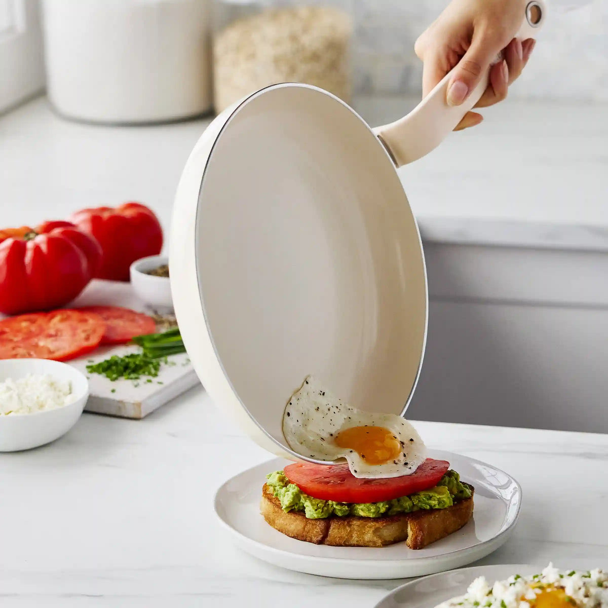 Rio Advanced Ceramic Nonstick 10" Frypan | Cream