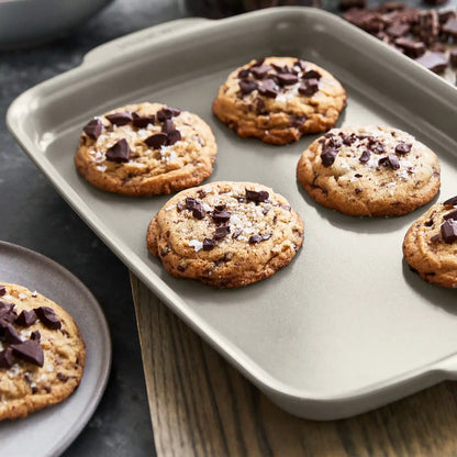 Premiere Ovenware Ceramic Nonstick 2-Piece Sheet Pan Set | Taupe