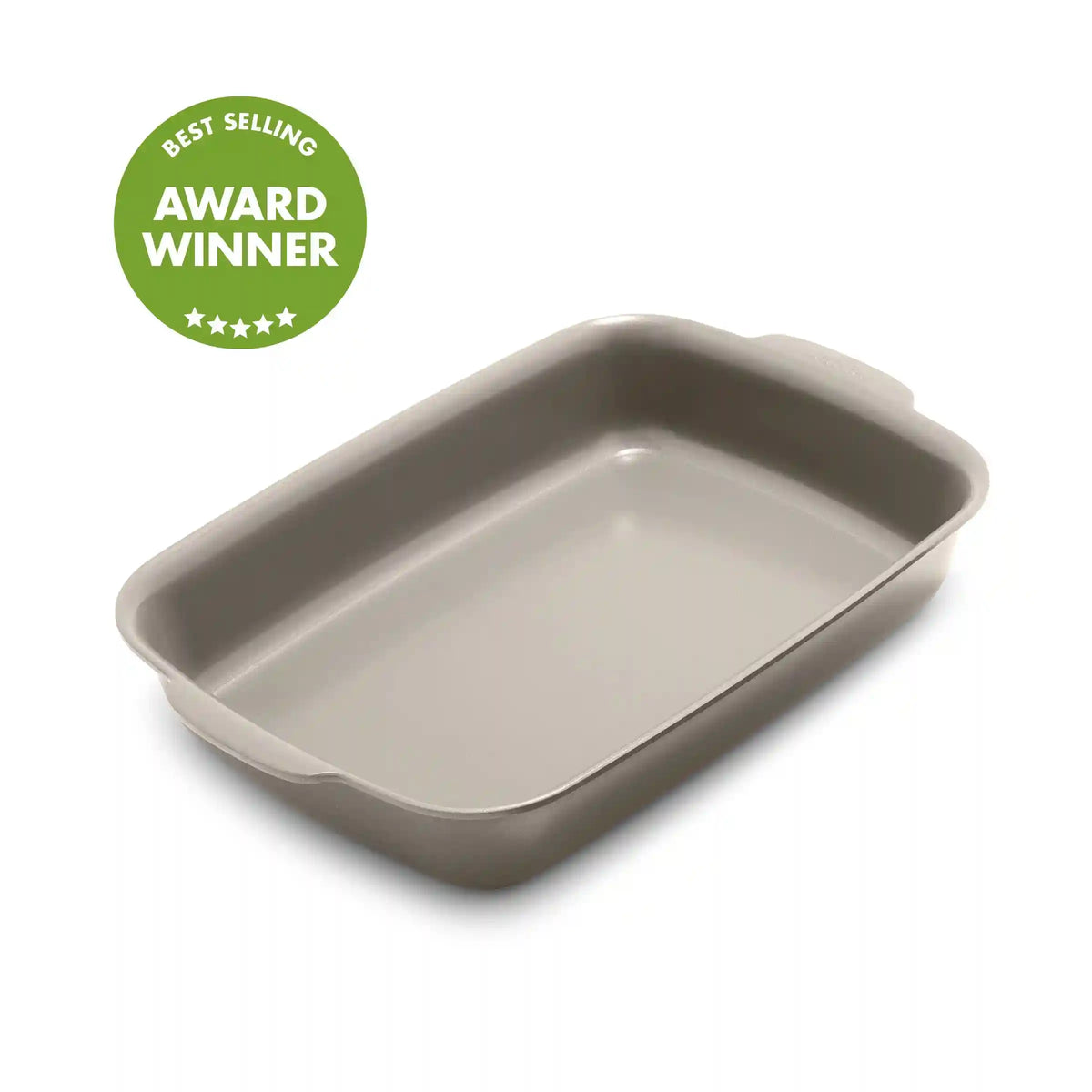 Premiere Ovenware Ceramic Nonstick 13" x 9" Rectangular Baker | Taupe