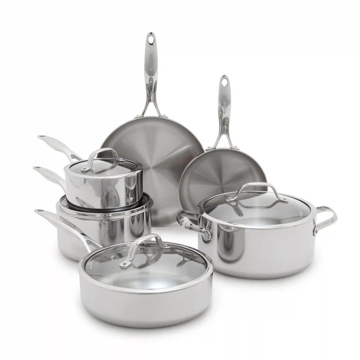 Valencia Pro Stainless Steel Uncoated 10-Piece Cookware Set