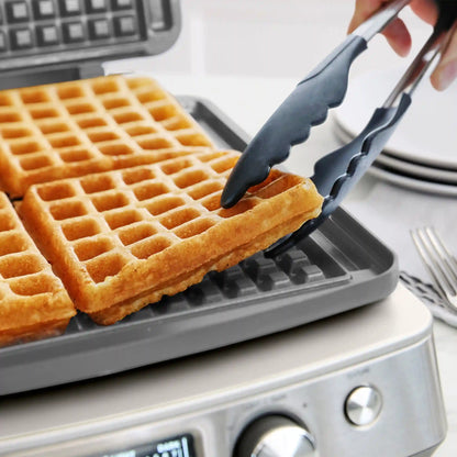 Elite Ceramic Nonstick 4-Square Waffle Maker | Cloud Cream