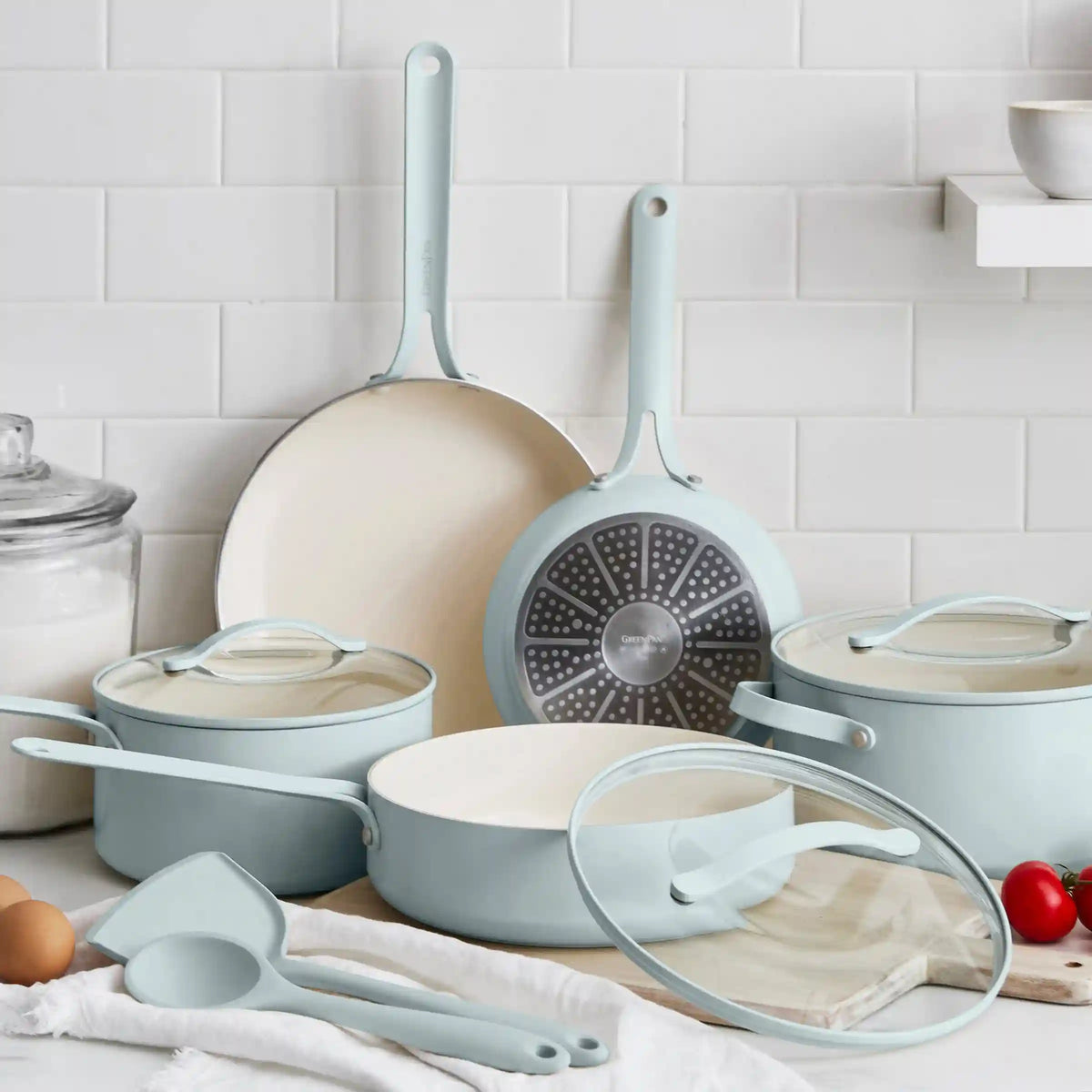 Nova Gallery Ceramic Nonstick 10-Piece Cookware Set | Coastline
