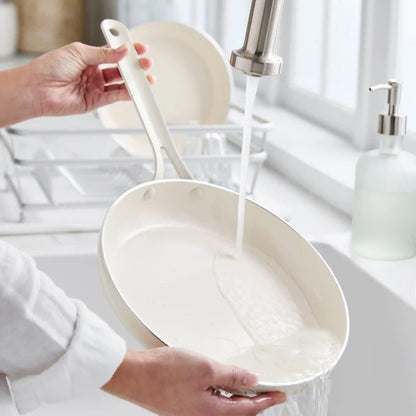 Nova Gallery Ceramic Nonstick 8" and 10" Frypan Set | Cream