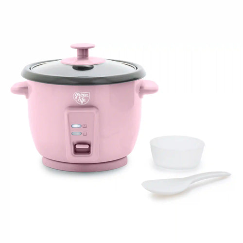 GreenLife 6-Cup Rice Cooker | Pink
