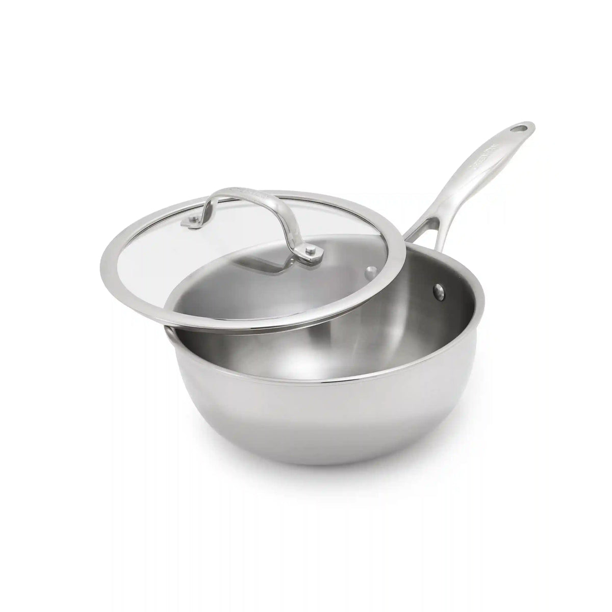 Valencia Pro Stainless Steel Uncoated 2.5-Quart Chef's Pan with Lid