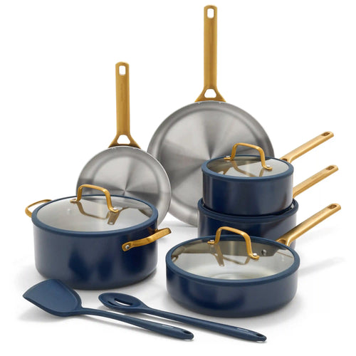 Reserve Pro Uncoated Stainless Steel 12-Piece Cookware Set | Twilight