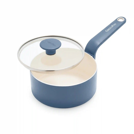Rio Advanced Ceramic Nonstick 2-Quart Saucepan with Lid | Dutch Blue