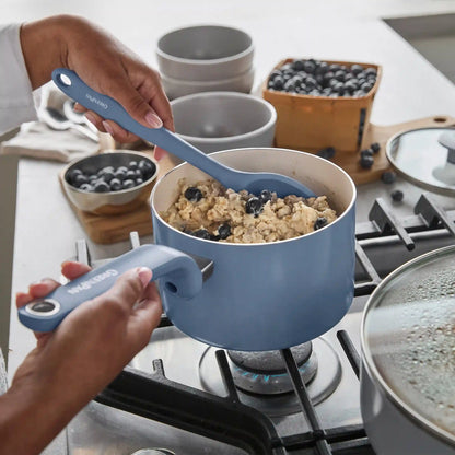 Rio Advanced Ceramic Nonstick 12-Piece Cookware Set | Dutch Blue