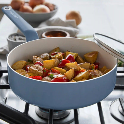 Rio Advanced Ceramic Nonstick 12-Piece Cookware Set | Dutch Blue