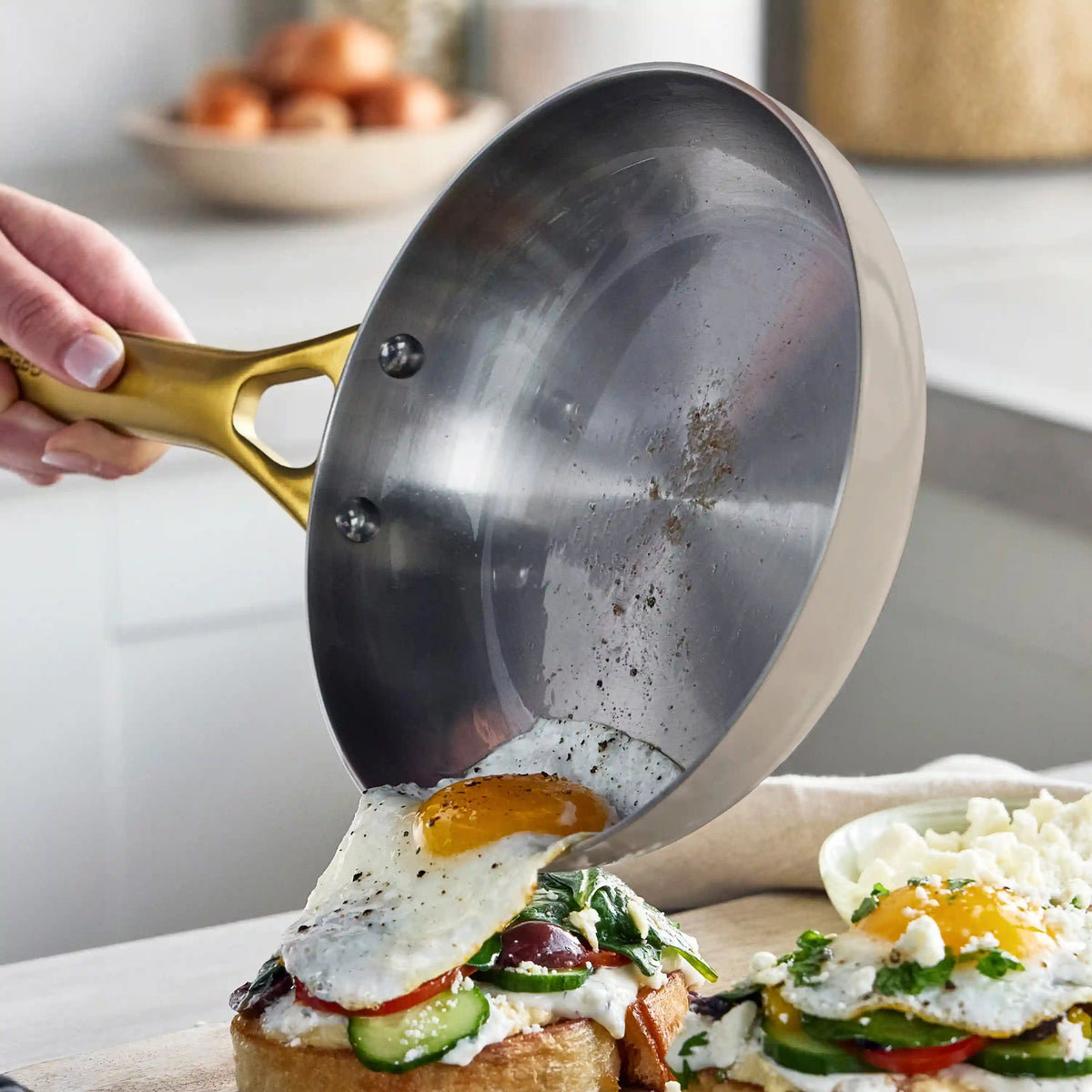 Reserve Pro Uncoated Stainless Steel 12-Piece Cookware Set | Macadamia