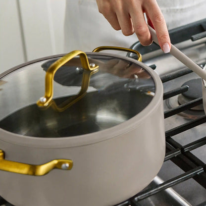 Reserve Pro Uncoated Stainless Steel 12-Piece Cookware Set | Macadamia