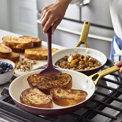 Reserve Pro Ceramic Nonstick 10" and 12" Frypan Set | Bordeaux