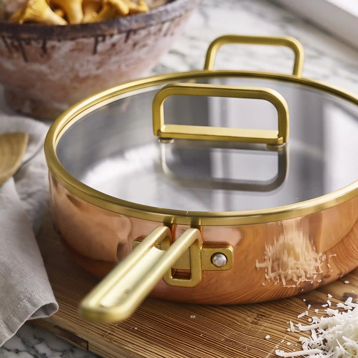 Stanley Tucci™ Copperply 4-Quart Sauté Pan with Lid