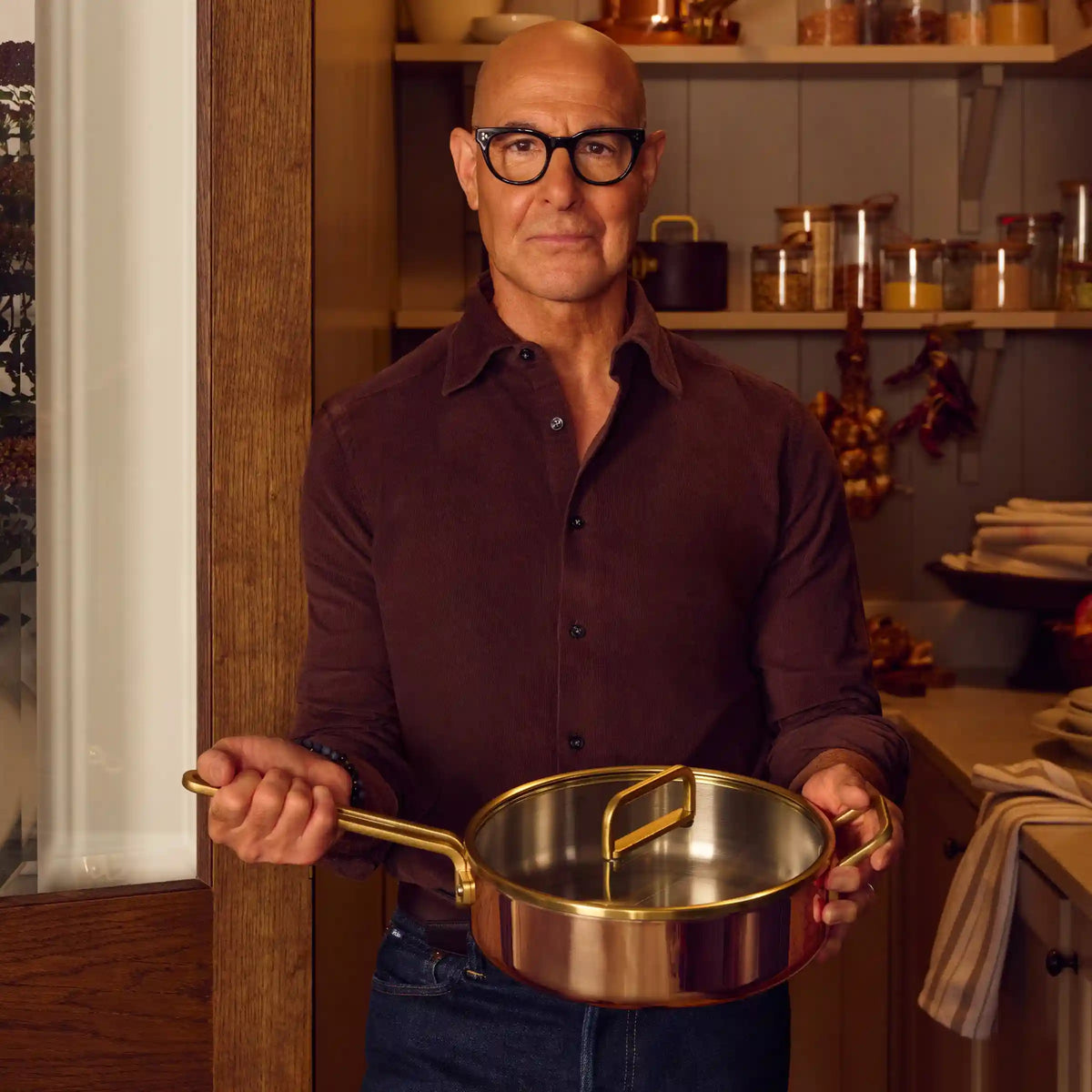 Stanley Tucci™ Copperply 4-Quart Sauté Pan with Lid