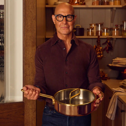 Stanley Tucci™ Copperply 4-Quart Sauté Pan with Lid