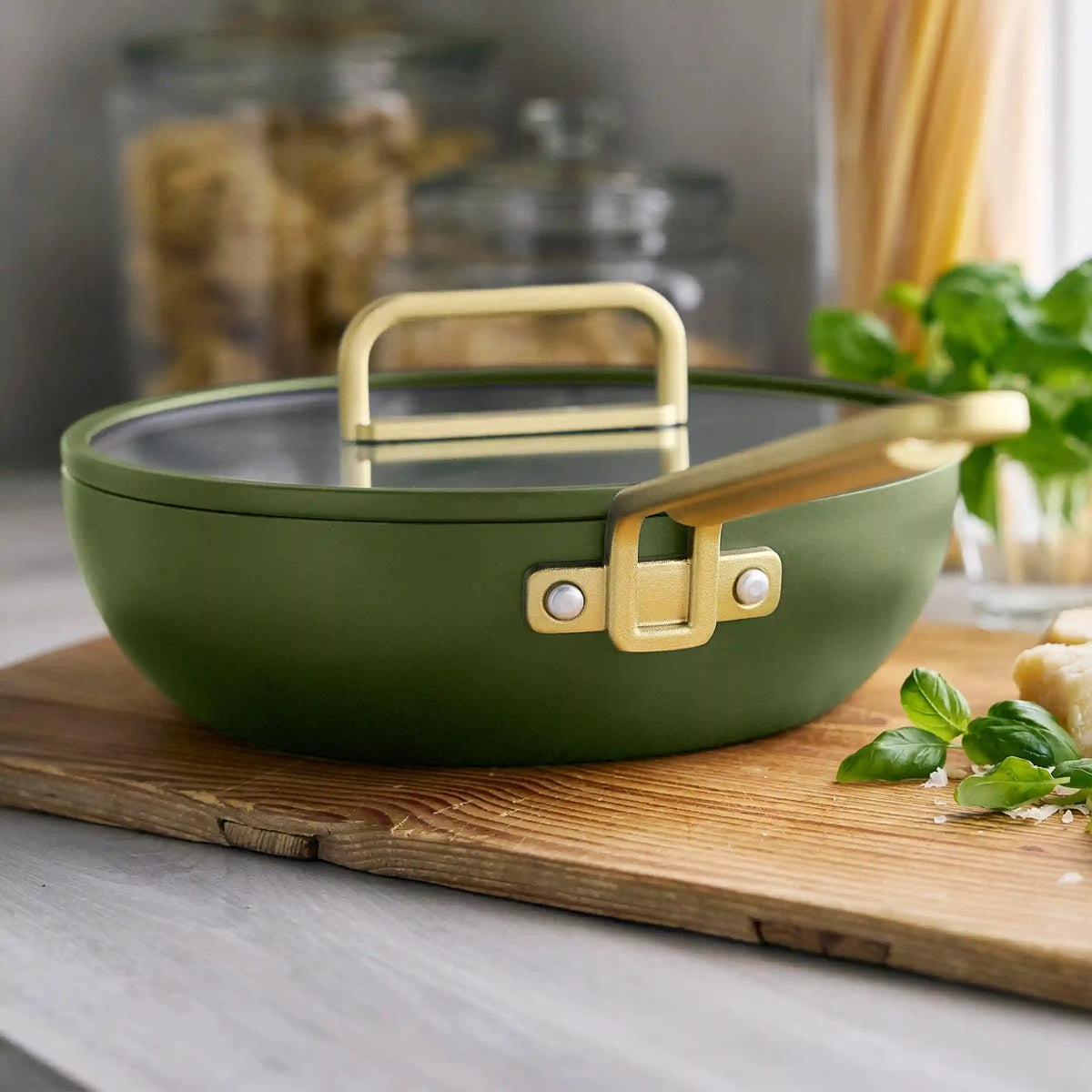 Stanley Tucci™ Ceramic Nonstick 3.25-Quart Piccolo Pan | Tuscan Olive