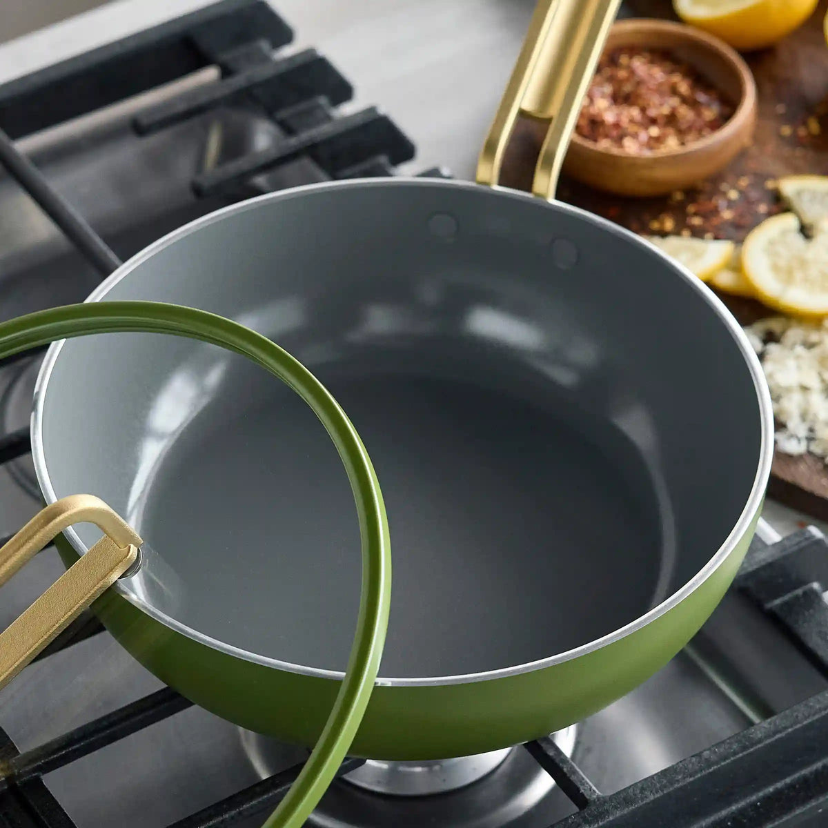 Stanley Tucci™ Ceramic Nonstick 3.25-Quart Piccolo Pan | Tuscan Olive