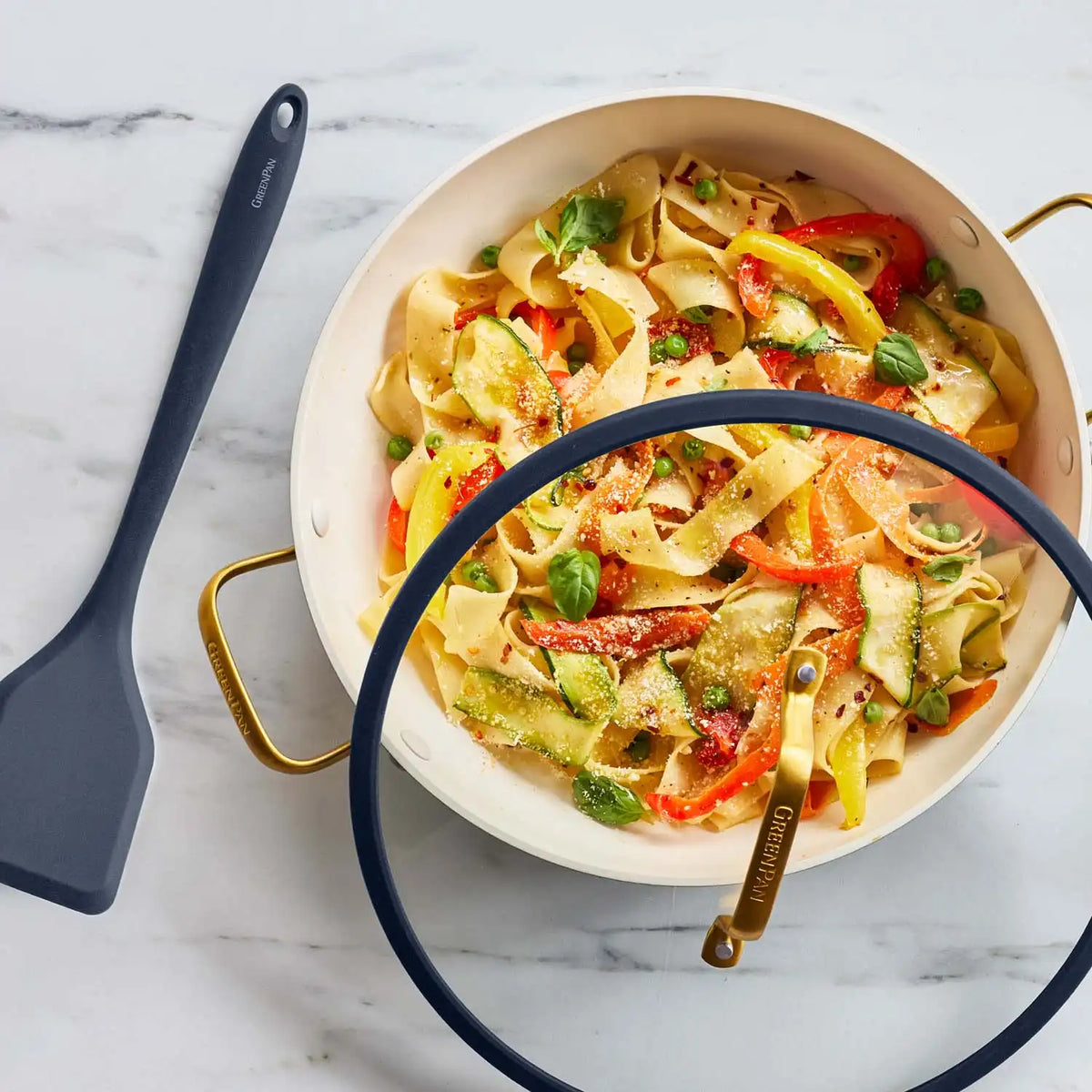 Reserve Pro Ceramic Nonstick 3.75-Quart Everyday Pan with Lid | Twilight