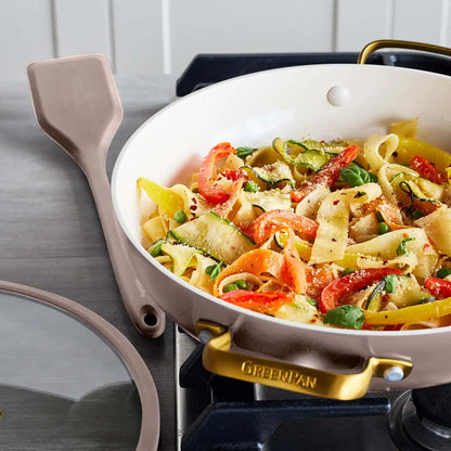 Reserve Pro Ceramic Nonstick 3.75-Quart Everyday Pan with Lid | Latte