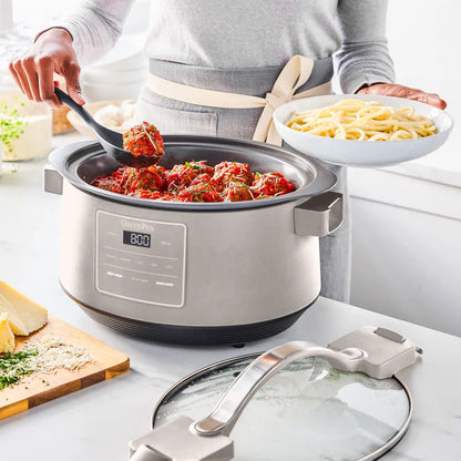 8-Quart Locking Lid Slow Cooker | Clay