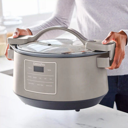 8-Quart Locking Lid Slow Cooker | Clay