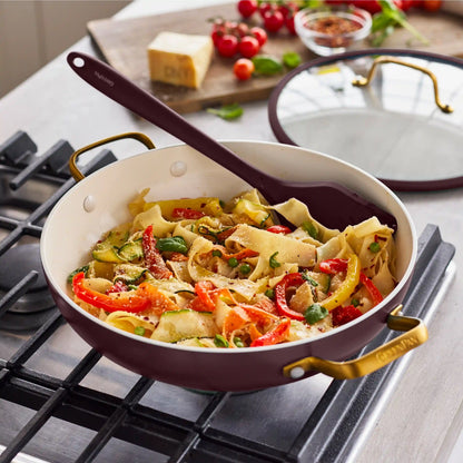 Reserve Pro Ceramic Nonstick 3.75-Quart Everyday Pan with Lid | Bordeaux