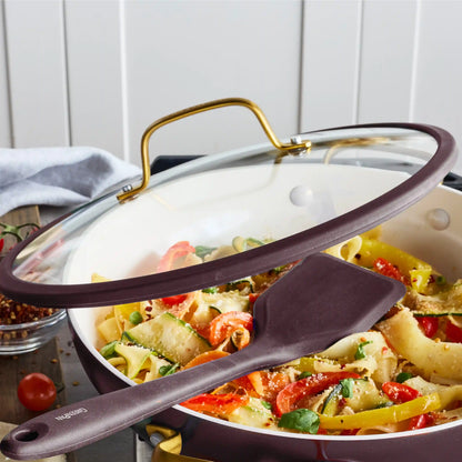 Reserve Pro Ceramic Nonstick 3.75-Quart Everyday Pan with Lid | Bordeaux