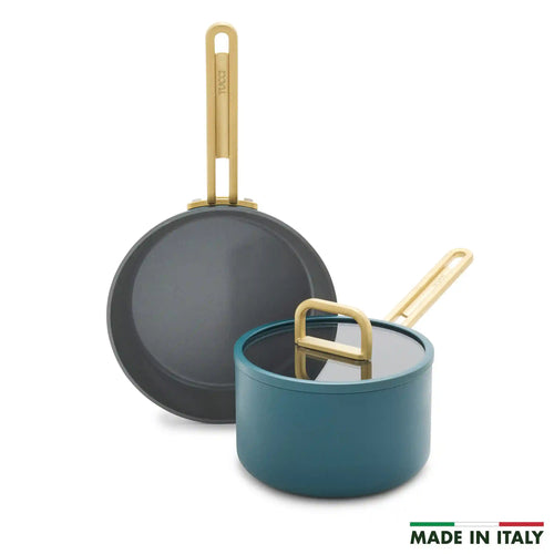 Stanley Tucci™ Ceramic Nonstick 3-Piece Mini Set | Venetian Teal