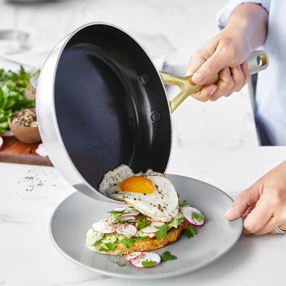 GP5 Stainless Steel 8", 10" and 12" Frypan Set | Champagne Handles