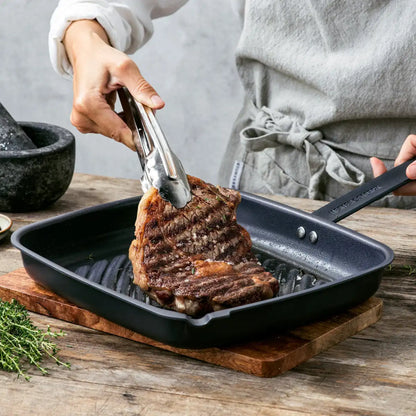 Merten & Storck Carbon Steel 11" Square Grill Pan