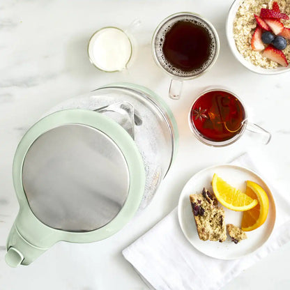 GreenLife Qwik & EZ Glass Kettle | Sage Green