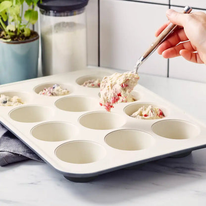 GreenLife Ceramic Nonstick Muffin Pan | Black