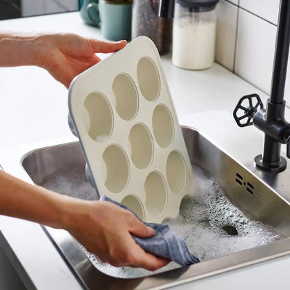 GreenLife Ceramic Nonstick Muffin Pan | Quartz Gray