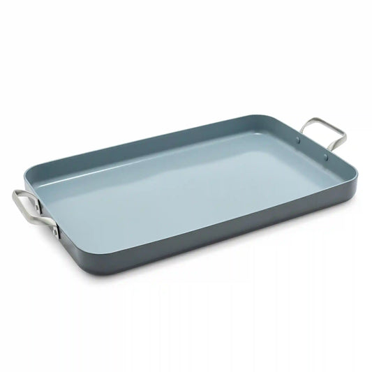Valencia Pro Ceramic Nonstick 18" x 11" Double Burner Griddle