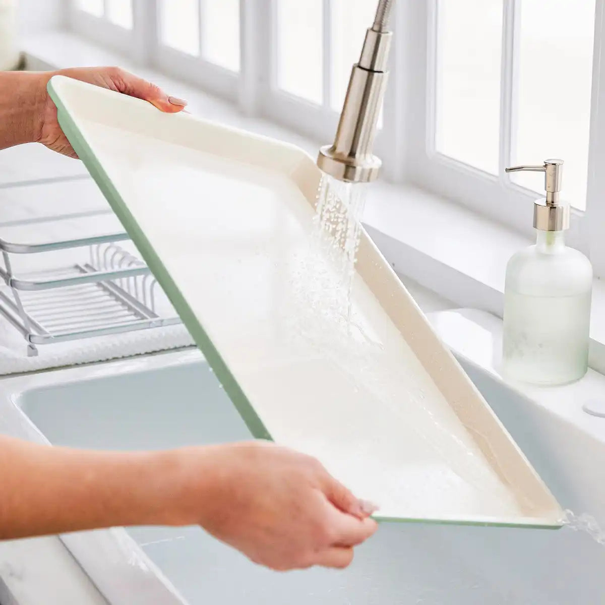 GreenLife Ceramic Nonstick 18" x 13" Cookie Sheet | Sage Green
