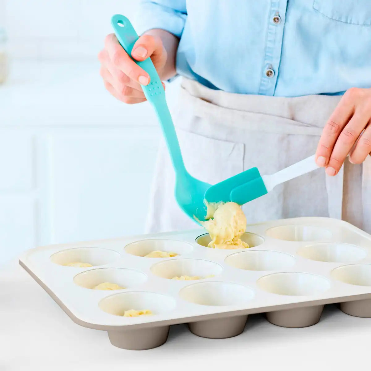 GreenLife Ceramic Nonstick Muffin Pan | Taupe