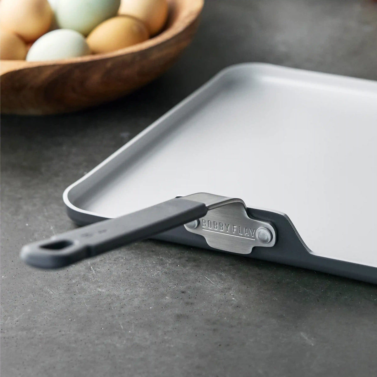Bobby Flay by GreenPan Professional Ceramic Nonstick 11" Square Griddle | Graphite