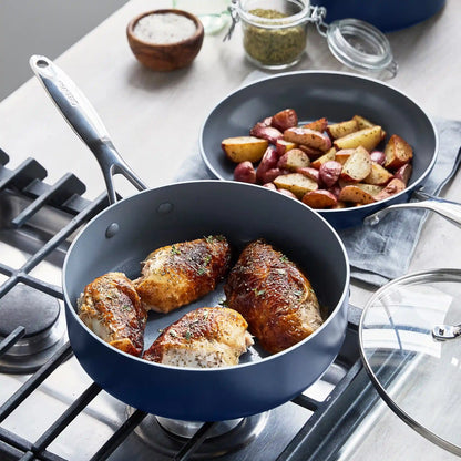 Valencia Pro Ceramic Nonstick 11-Piece Cookware Set | Twilight
