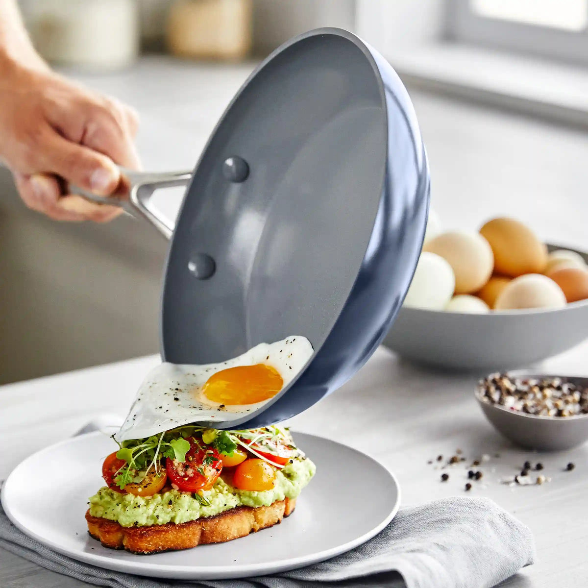 Valencia Pro Ceramic Nonstick 19-Piece Cookware Set | Twilight