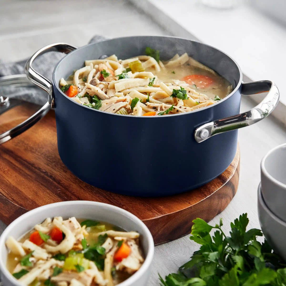 Valencia Pro Ceramic Nonstick 19-Piece Cookware Set | Twilight