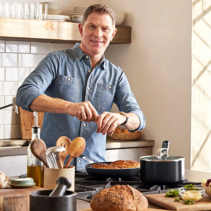 Bobby Flay by GreenPan Professional Ceramic Nonstick 10-Piece Cookware Set | Black
