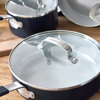 Bobby Flay by GreenPan Professional Ceramic Nonstick 10-Piece Cookware Set | Oxford Blue