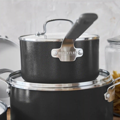 Bobby Flay by GreenPan Professional Ceramic Nonstick 16-Piece Cookware Set | Graphite